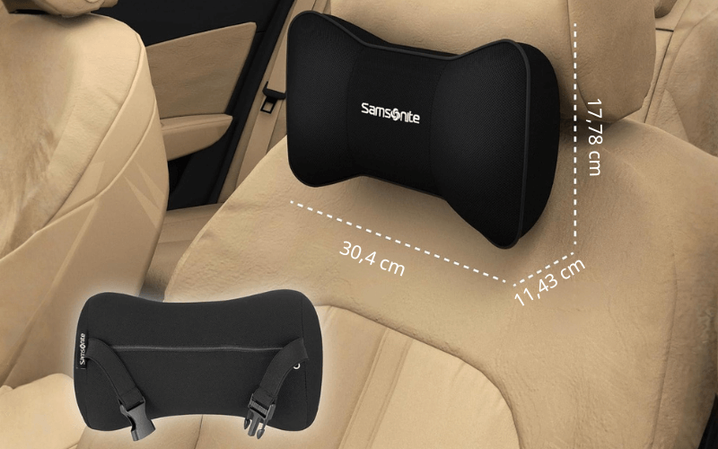 Gối tựa cổ Samsonite Technology SA5248 màu đen có thể cài