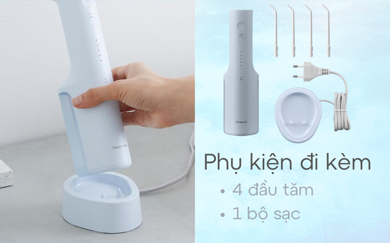 Tăm nước không dây Panasonic EW-DJ27-A303 màu trắng