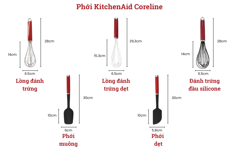 Bộ sưu tập phới KitchenAid Coreline