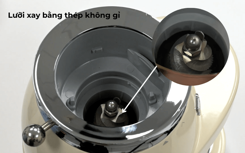 Máy xay hạt cà phê SMEG CGF11 chất liệu