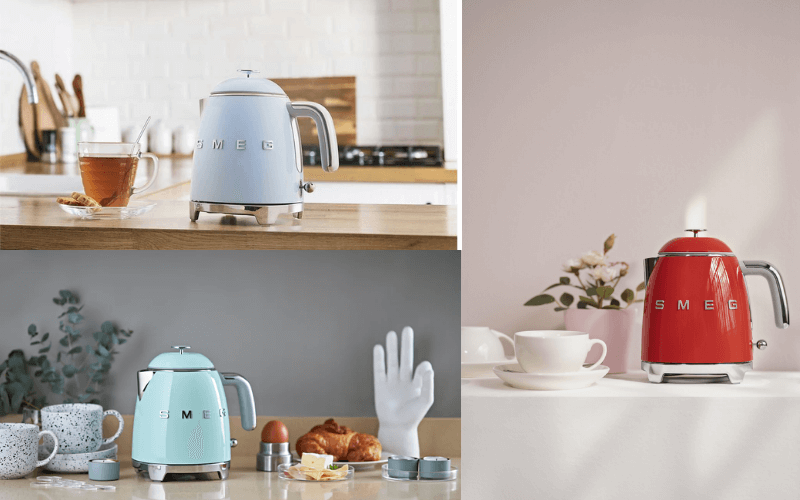 Ấm siêu tốc mini SMEG KLF05 0,8L nhiều màu mới nhất