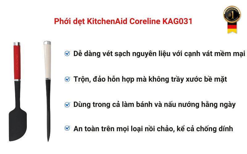 Phới dẹt KitchenAid Coreline KAG031 cạnh vát