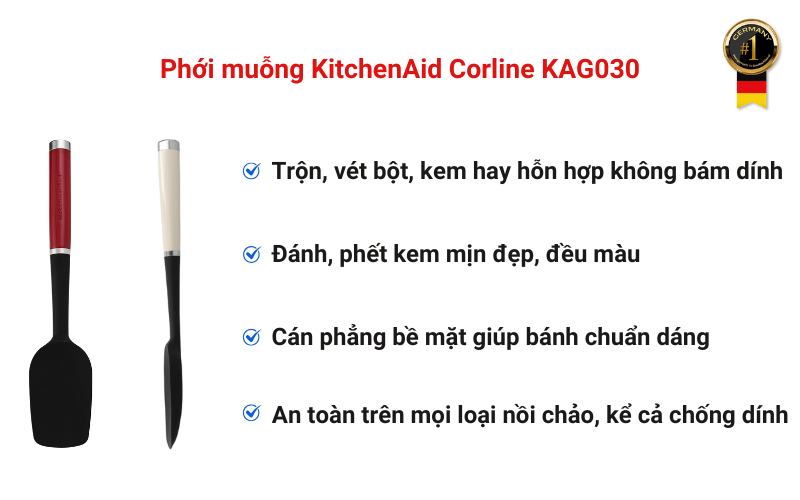 Phới muỗng KitchenAid Coreline KAG030