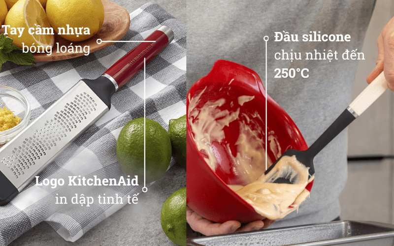 Phới muỗng KitchenAid Coreline KAG030 chịu nhiệt và chống dính