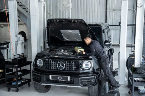 MERCEDES-AMG G63 BẢO DƯỠNG VÀ THAY THẾ MÁ PHANH