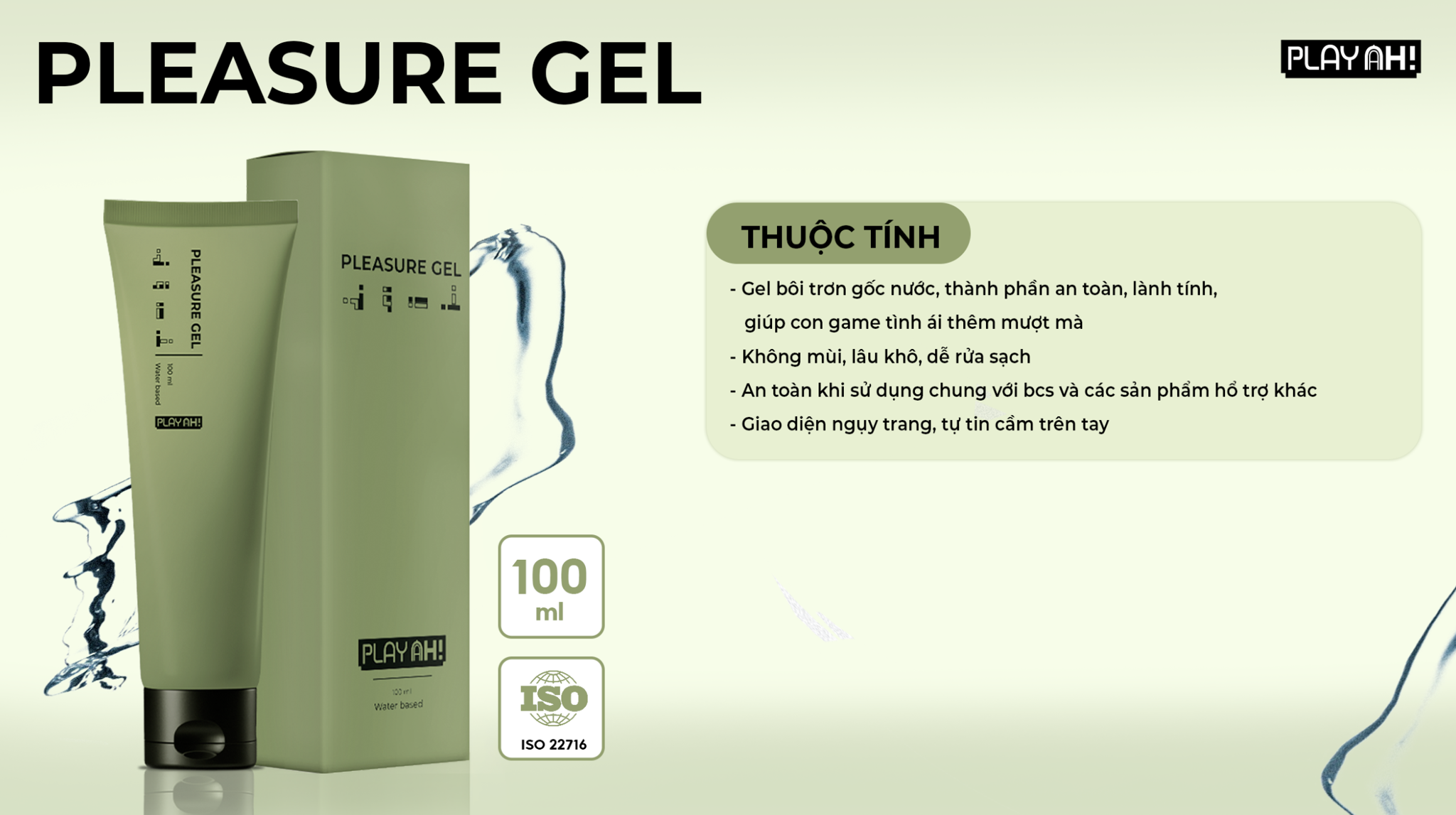 Gel Bôi Trơn Playah Basic Gốc Nước