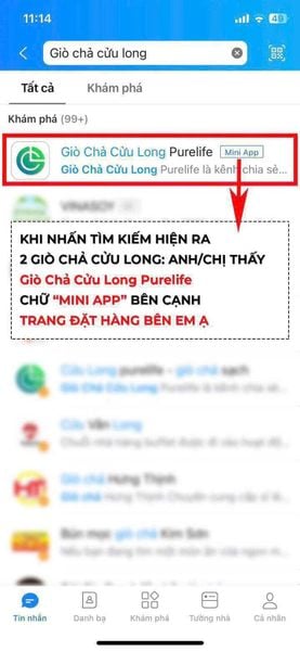 Đặt Hàng Giò Chả Cửu Long – Nhận Nhiều Quyền Lợi Dành Riêng Trên Zalo Mini - Giò Chả Cửu Long