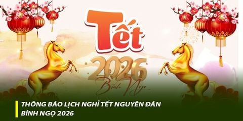 Thông báo lịch nghỉ Tết Nguyên Đán – Bính Ngọ 2026
