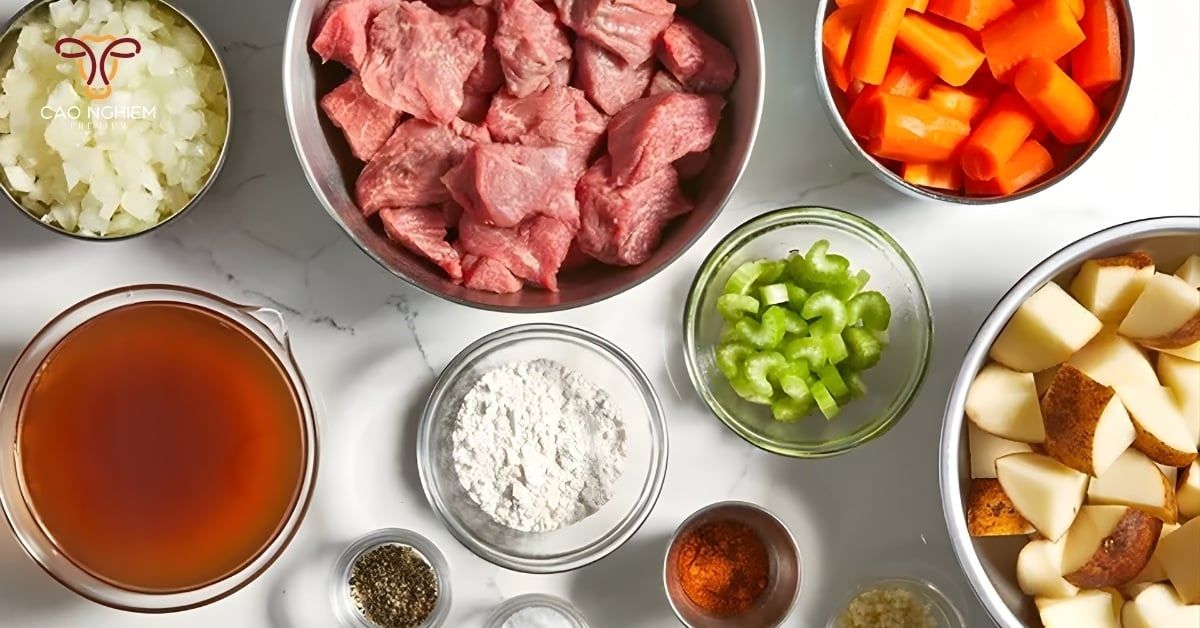 Sơ chế nguyên liệu cần chuẩn bị để nấu bò kho bánh mì