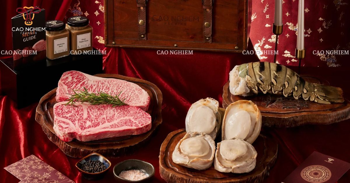 Set quà Premium 1 - Bò Wagyu Nhật A5 & Hải sản cao cấp