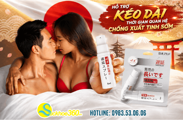 chai xịt lâu ra chống xuất tinh sớm của Nhật Bản