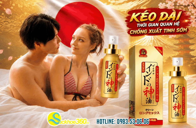chai xịt lâu ra chống xuất tinh sớm của Nhật Bản