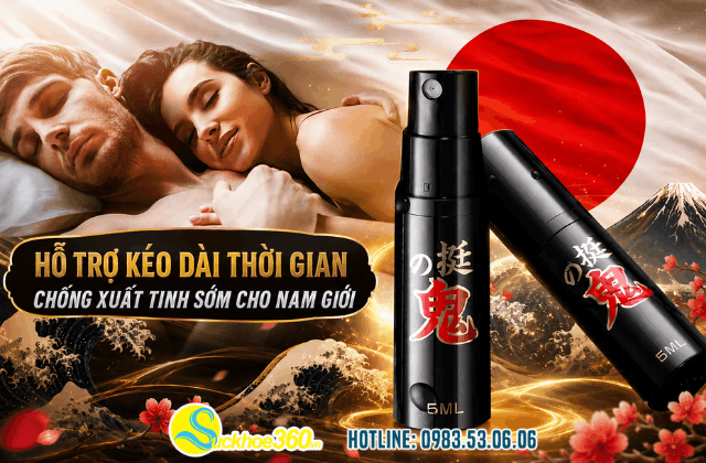chai xịt lâu ra chống xuất tinh sớm của Nhật Bản