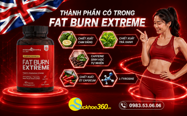 Thành phần có trong thuốc uống giảm cân an toàn Fat Burn Extreme