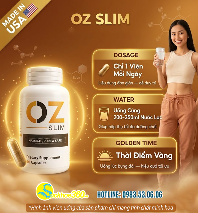 Cách sử dụng OZ Slim giảm cân cấp tốc và an toàn