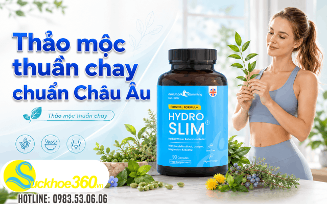 Thành phần thảo mộc thuần chay chuẩn Châu Âu của HydroSlim