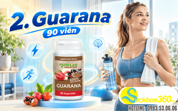 Viên thải mỡ Guarana 90 viên