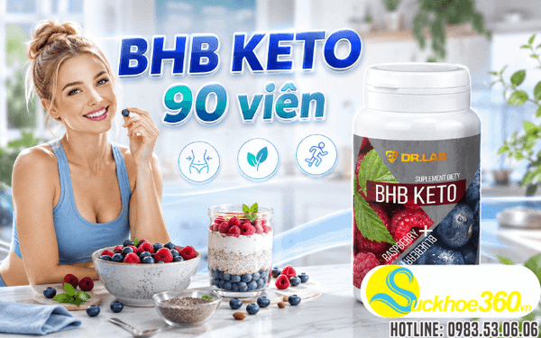 Tpcn giảm cân BHB KETO 90 viên