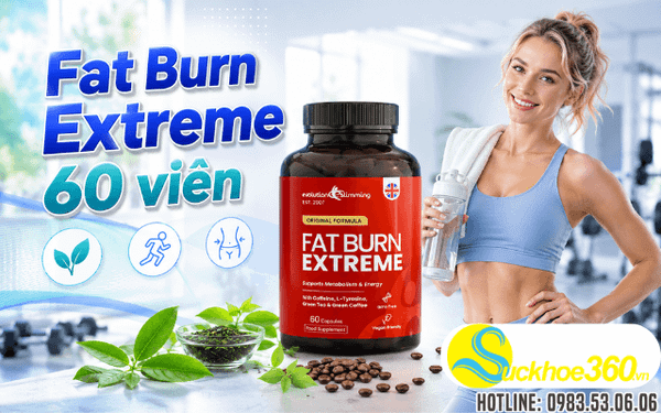 Viên uống giảm mỡ bụng Fat Burn Extreme 60 viên