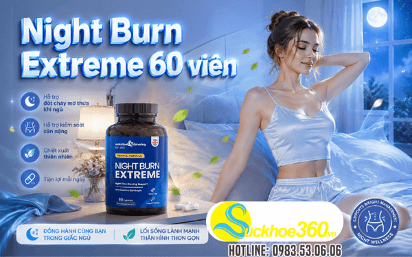 Thuốc hỗ trợ giảm cân Night Burn Extreme 60 viên