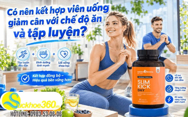 Có nên kết hợp các loại thực phẩm chức năng giảm cân với chế độ ăn và tập luyện?