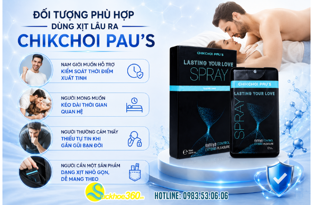Xịt Chikchoi Pau's dành cho ai? Dùng có nóng rát không?