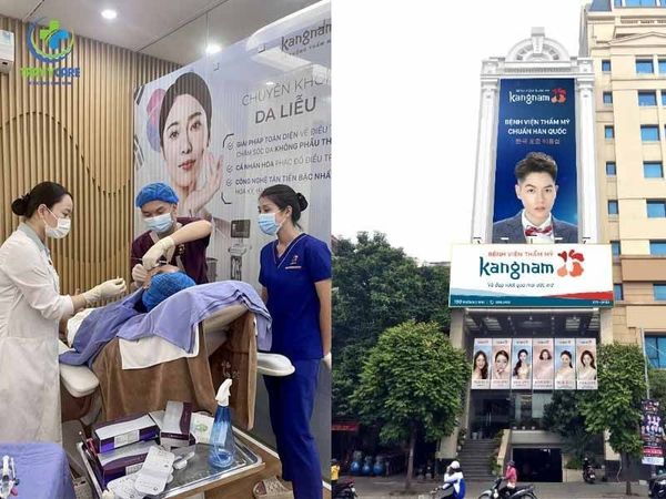 Không gian cơ sở vật chất khang trang tại địa chỉ xăm chân mày phong thủy Kangnam.