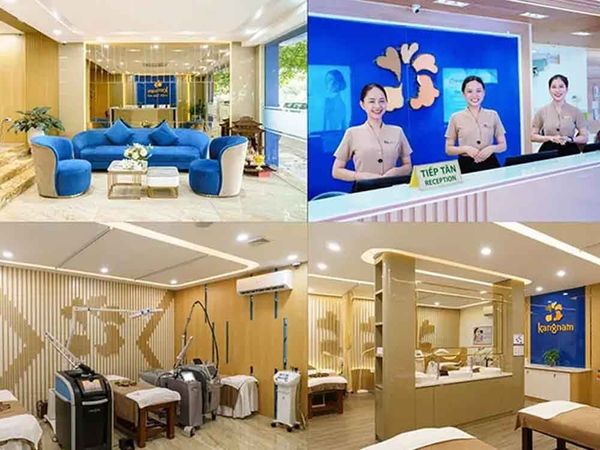 Không gian tiếp đón và hệ thống phòng máy laser tại Kangnam – địa chỉ khử thâm nhũ hoa uy tín