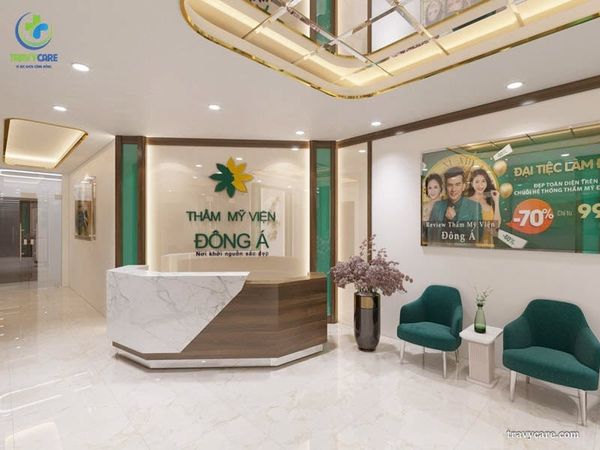 Hình ảnh cơ sở phòng sảnh đón khách cảu thẩm mỹ viện đông á