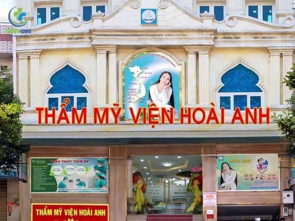 Mặt tiền Thẩm mỹ viện Hoài Anh, một địa chỉ phun môi hồng đào uy tín với hệ thống cơ sở rộng khắp.