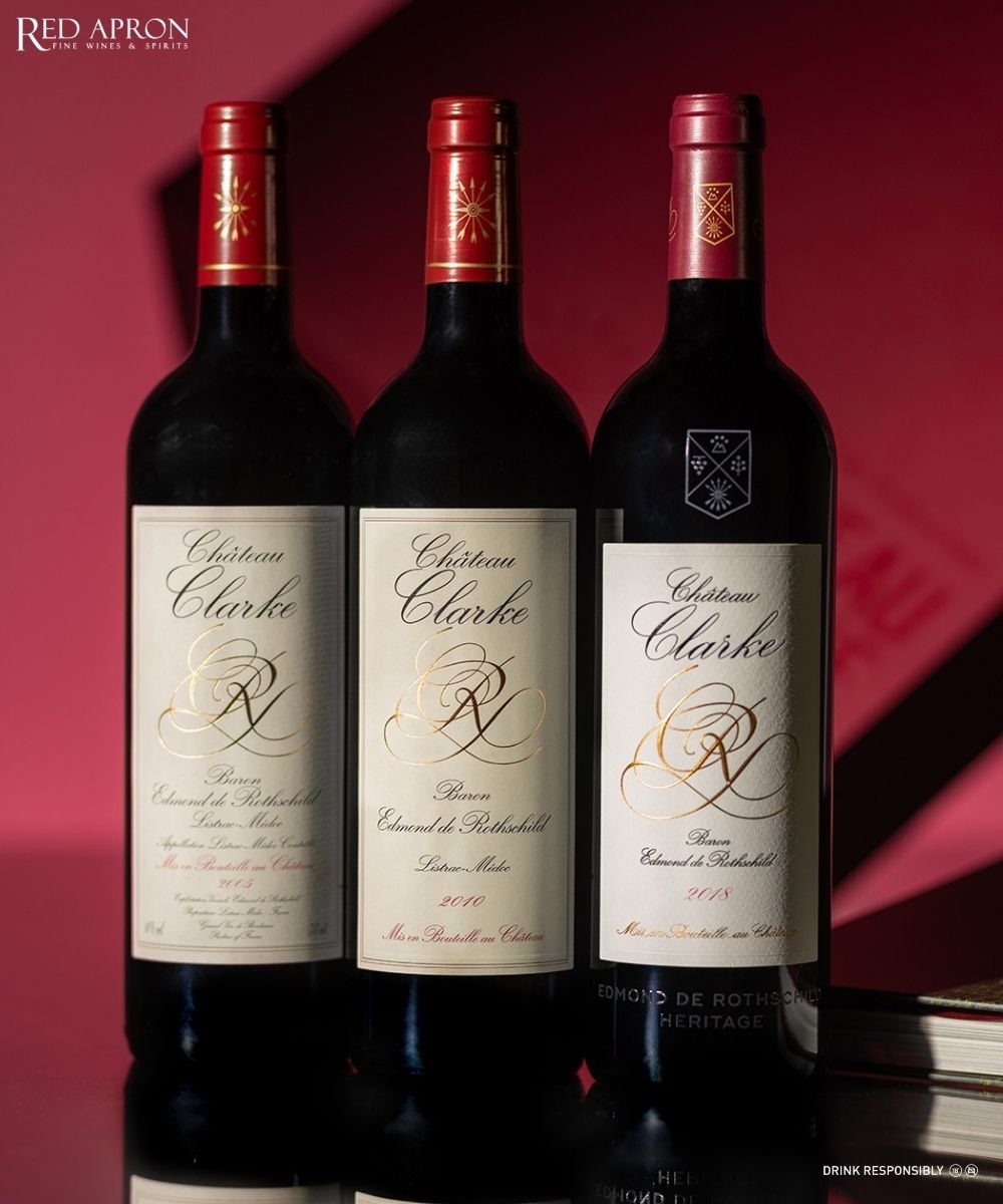Bộ sưu tập rượu Chateau Clarke giá tham khảo tại Red Apron Việt Nam