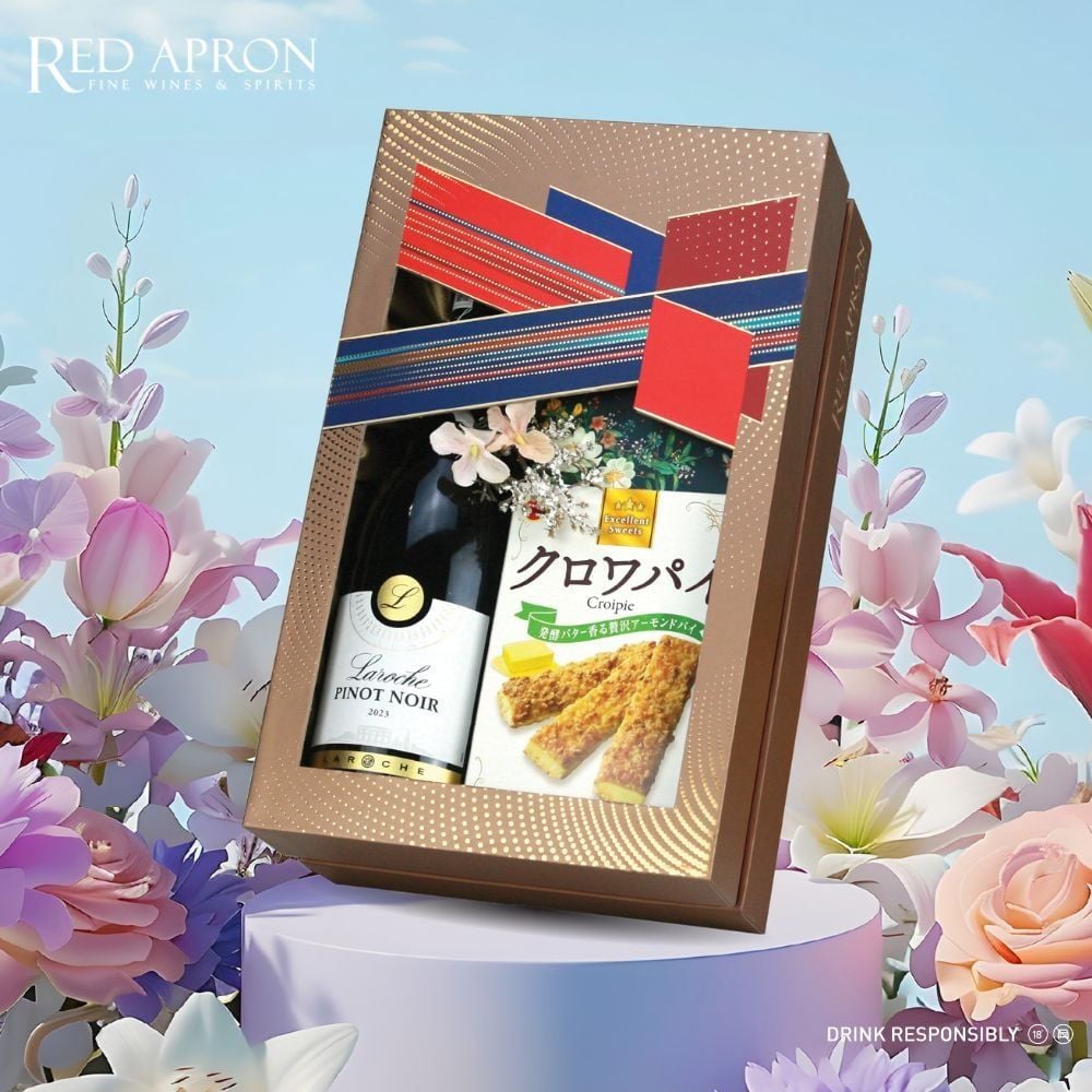 Giỏ quà Tết Basket 09 thanh lịch rượu vang Pháp 926k