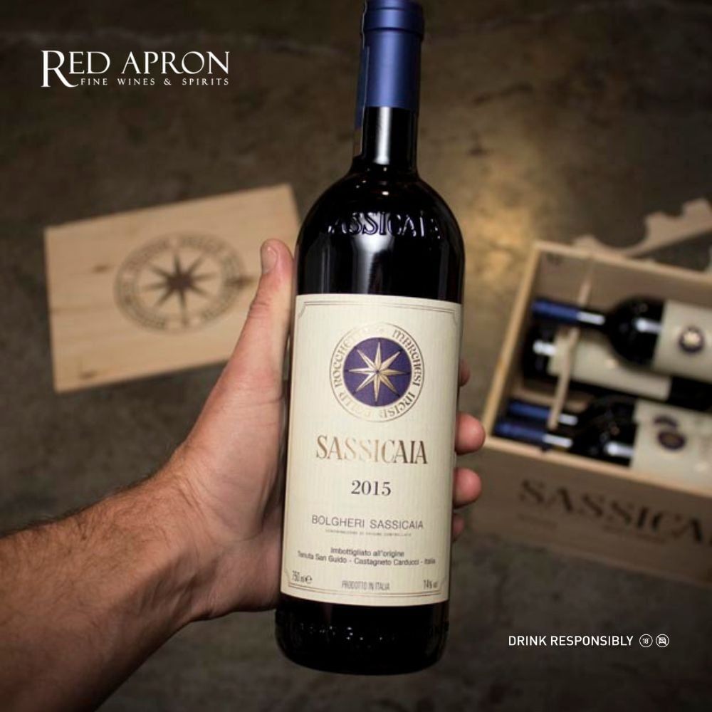 Sassicaia Bolgheri DOC biểu tượng Super Tuscan.
