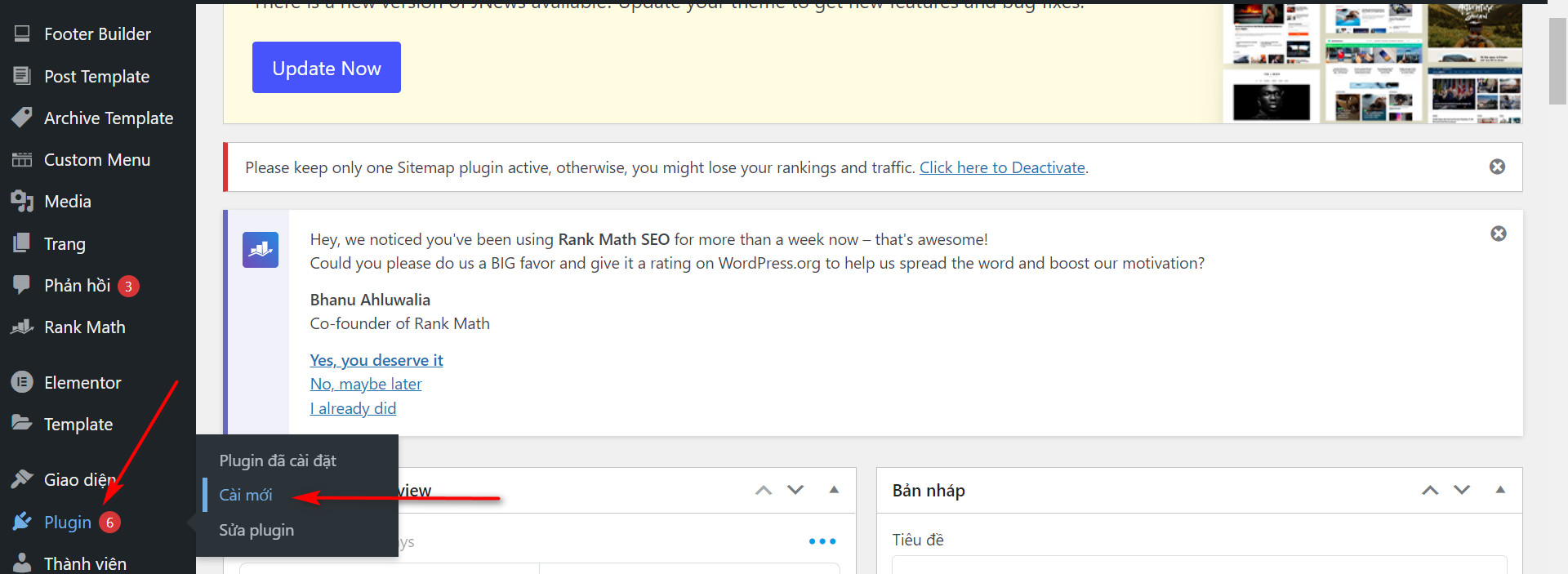 Cài đặt plugin All In One