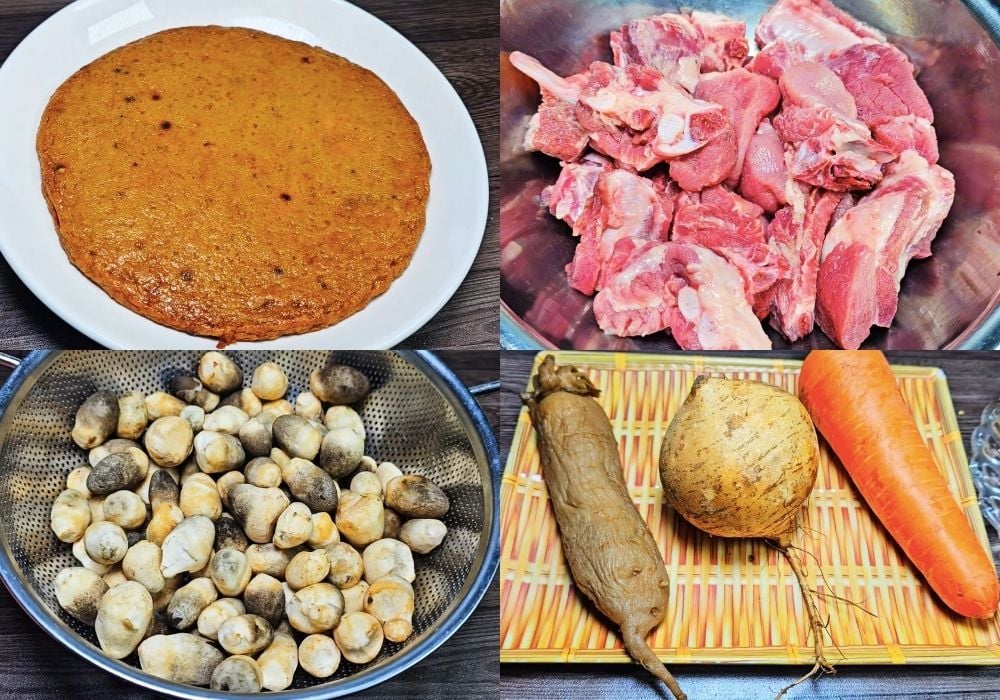 Chuẩn bị nguyên liệu làm bánh canh chả cá Nha Trang