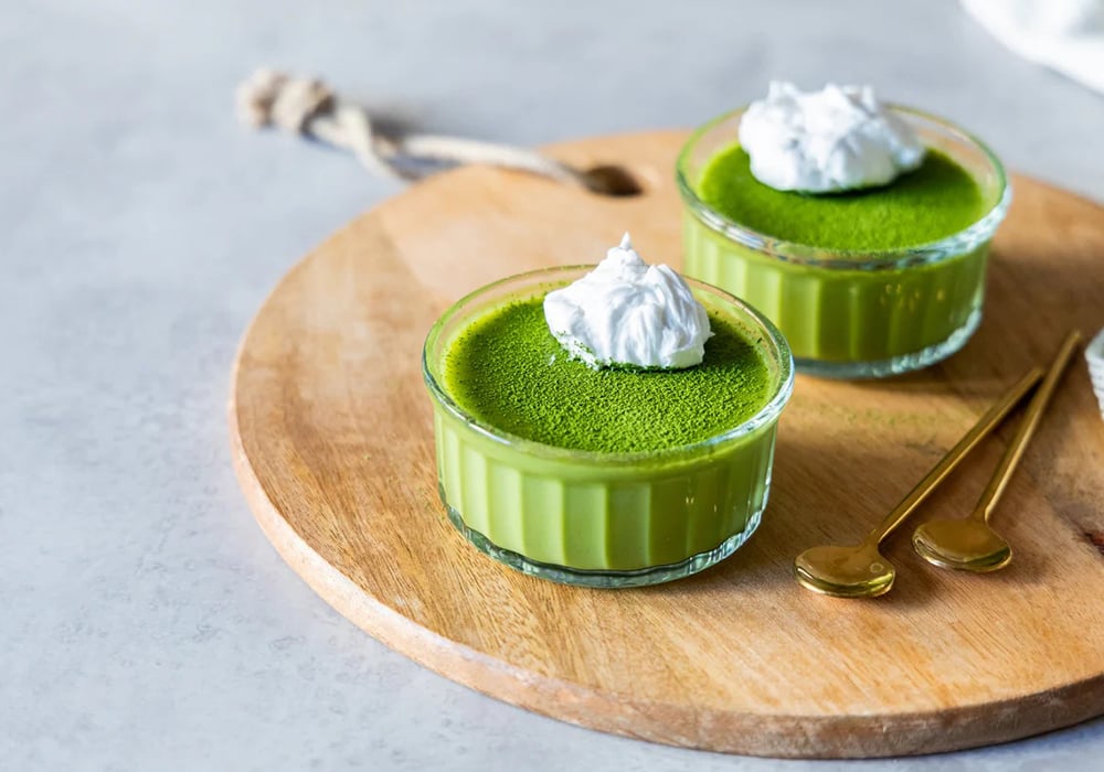 Pudding matcha