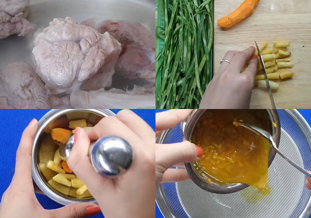 Sơ chế các nguyên liệu