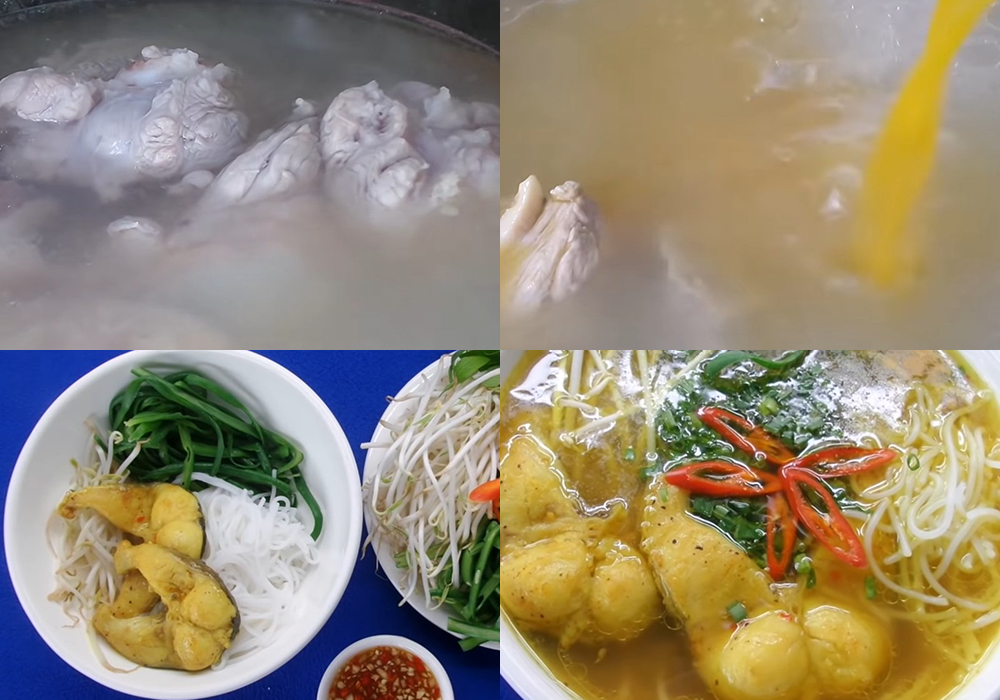 Các bước làm bún cá lóc miền Tây