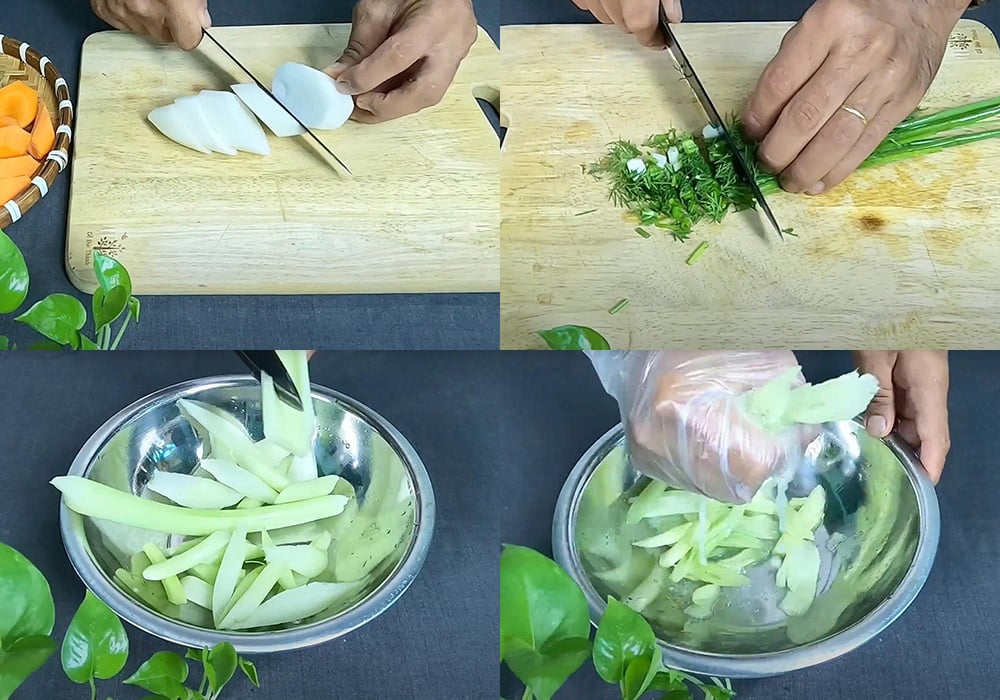 Sơ chế các nguyên liệu