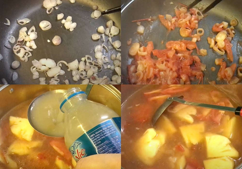 Các bước làm bún cá rô phi