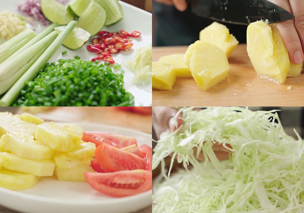 Sơ chế các nguyên liệu