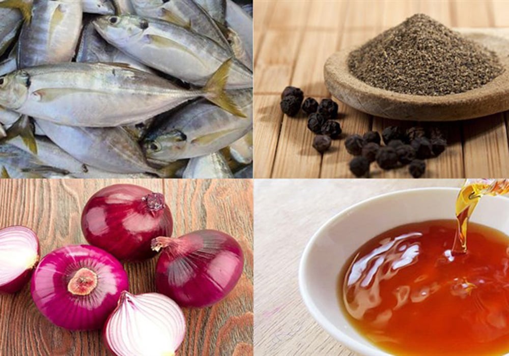 Nguyên liệu làm cá bạc má kho tiêu