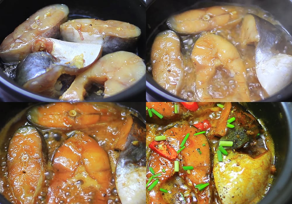 Các bước làm cá basa kho tộ