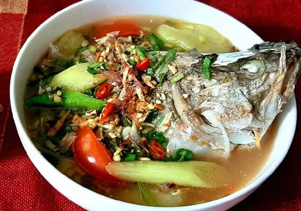 Cá chẽm nấu canh chua