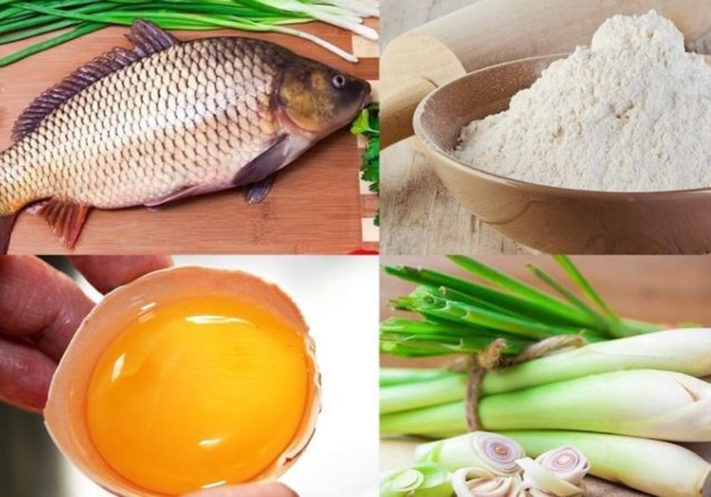 Nguyên liệu làm cá chép chiên xù