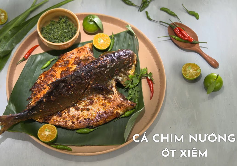 Cá chim nướng ớt xiêm