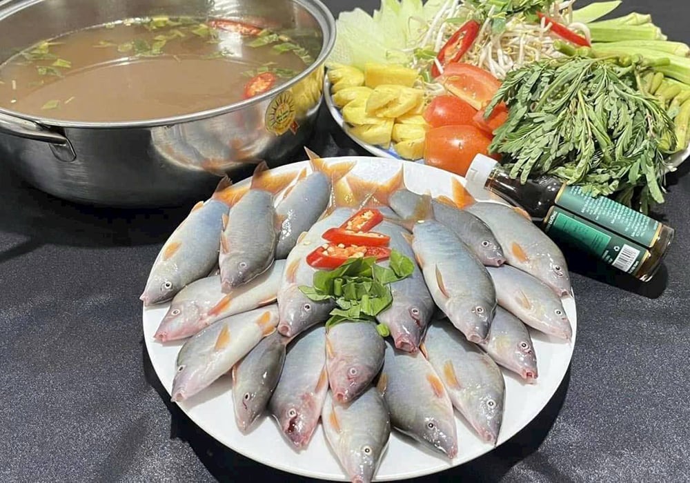Cá heo nấu canh chua cơm mẻ
