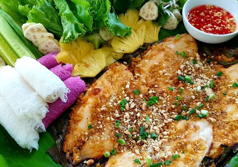 Cá nục nướng lá chuối