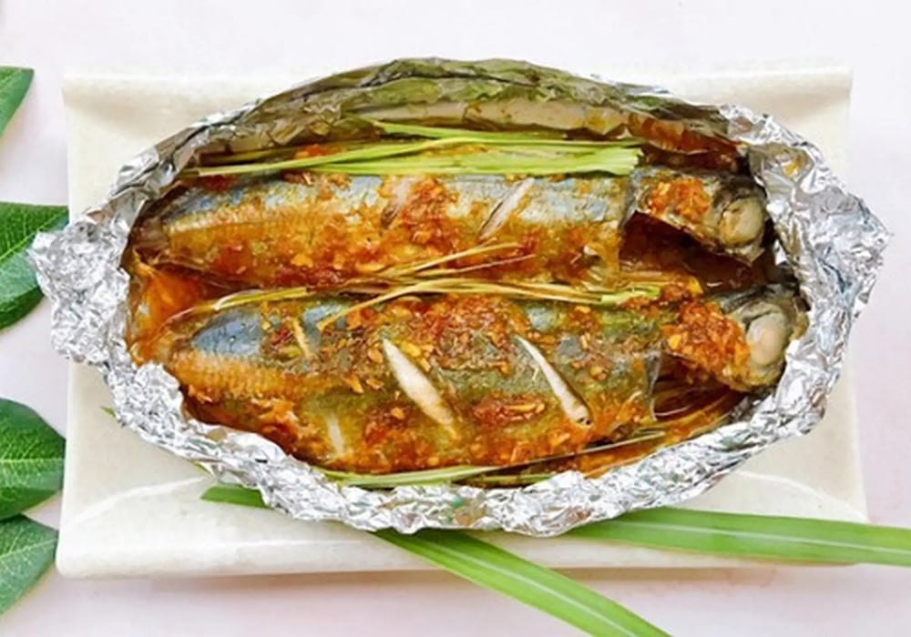 Cá nục nướng giấy bạc