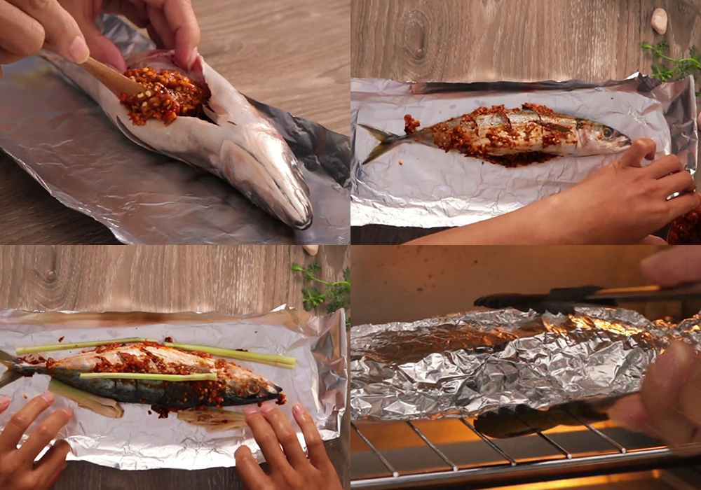 Các bước làm cá nục nướng giấy bạc